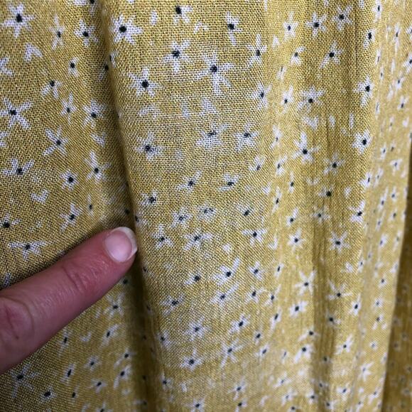 Anthropologie Blank gold pink floral off shoulder top size Small boho spring - Picture 12 of 16